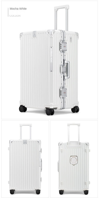 Over-sized Multi-Functional Travel Suitcases Large Capacity Luggage Aluminum Frame plus-Sized Universal Wheel Case Boarding Bag