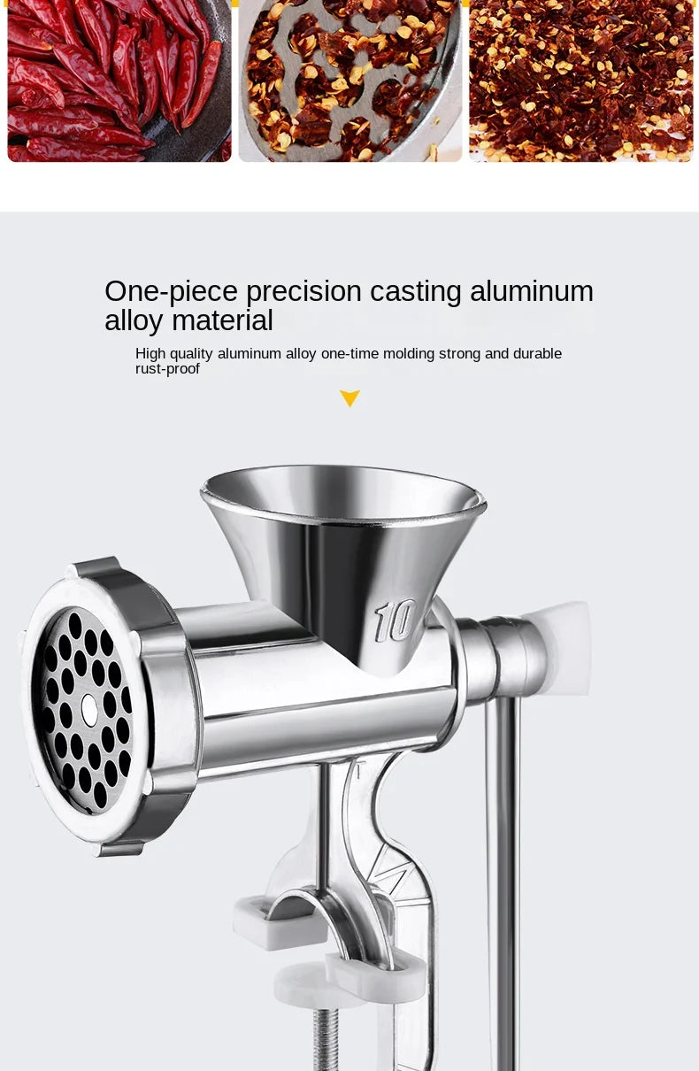 Multifunctional Manual meat grinder For Kitchen Factory Metal Meat & Poultry Grinder Mincer And Sausage Tool Household