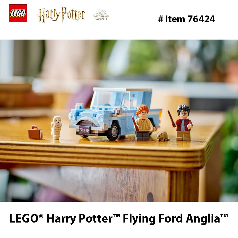 LEGO 76424 Harry Potter Flying Ford Anglia, Buildable Car Toy with 2 Minifigures  Harry Potter Car, Gift Boys and Girls Ages 7