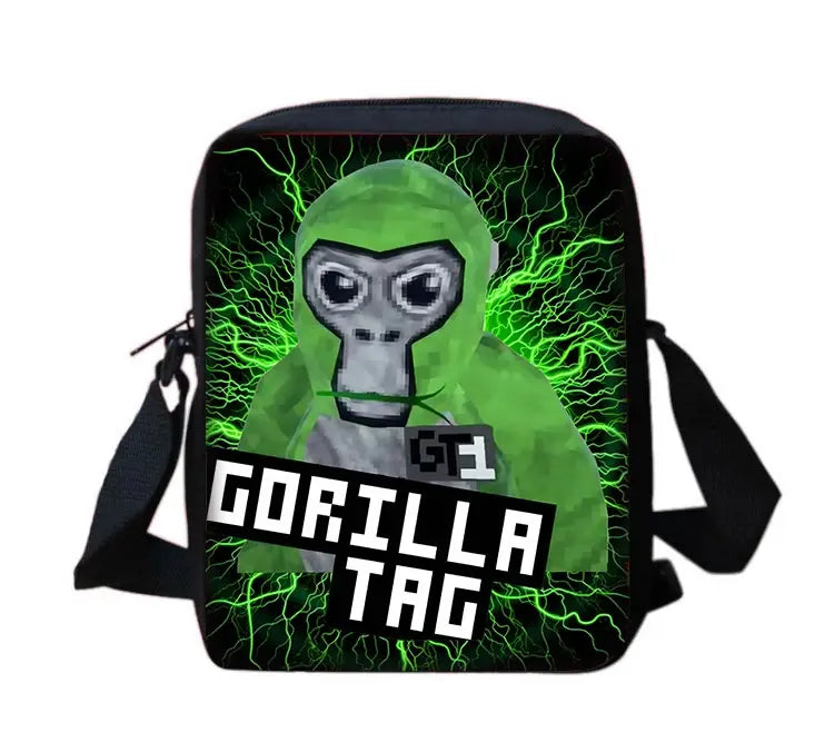 Novelty Cool Gorilla tag Child School Backpack With Shoulder Bag Pencil Bags School Bags for Boys Girls Best Gift