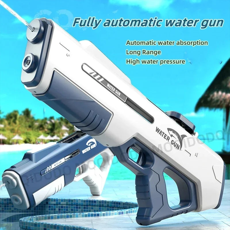 Big Capacity Electric Water Gun Toys High pressure High-Tech Automatic Water Blaster Soaker Guns Outdoor Pool Toys For Boy Kids