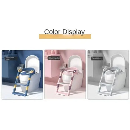 New Stepped Children's Toilet Foldable Foot Stool Multi-functional Toilet Boy Girl Baby Toilet Training Potty Ladder for Kids