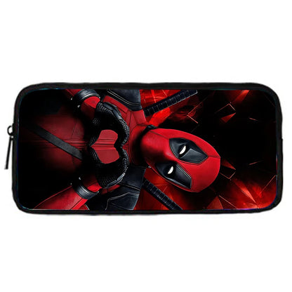 3Pcs Set Deadpools Heroes Child Backpacks Shoulder Bag Pencil Case Pupil Large Capacity School Bags for Boys Girls Best Gift