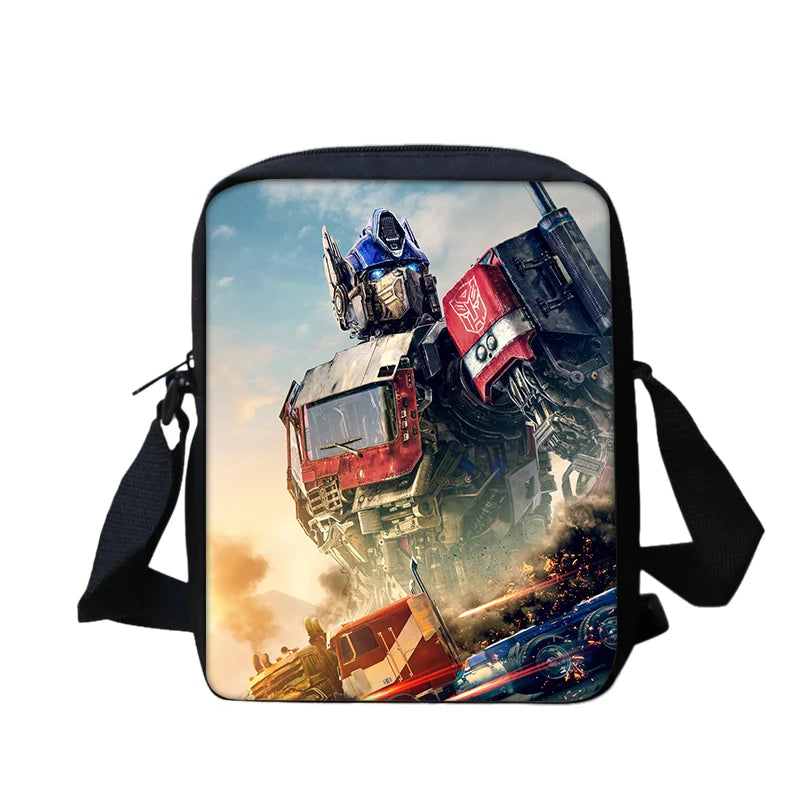 T-Transformers Popular Movies Child School Backpack 3pcs Set Shoulder Bags Pencil Case Book Bags for Boys Girls Best Gift