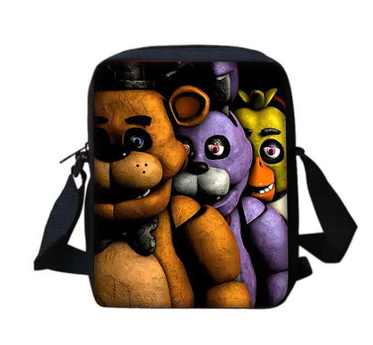 Cartoon Five Night At Freddy Child School Backpack With Shoulder Bag Pencil Bags School Bags for Boys Girls Best Gift