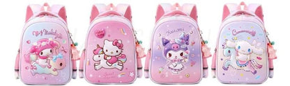 Lovely Kuromi Melody New Backpack For Girls Hello Kitty Princess School Bags Kids Satchels Kindergarten Bookbag Mochila Infantil