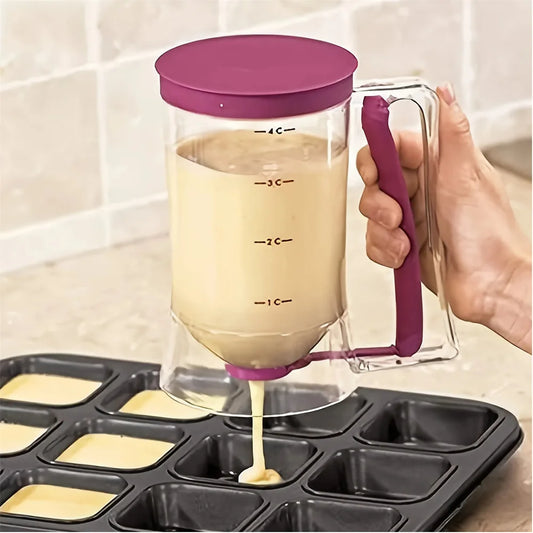 1Pc Pancake Cupcake Batter Dispenser, Collapsible Batter For Cupcakes, Waffles, Muffin Mixes or Any Baked Goods