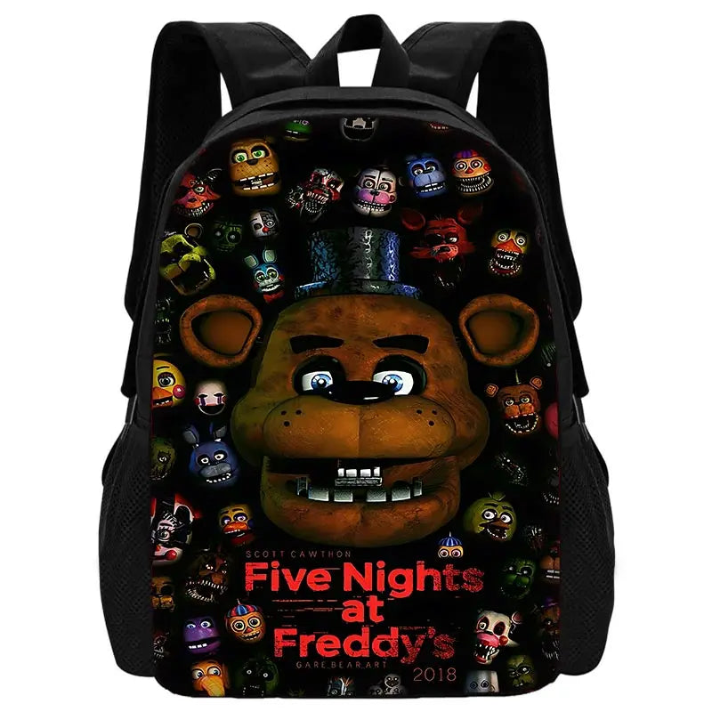 Cartoon Five Night At Freddy Child School Backpack With Shoulder Bag Pencil Bags School Bags for Boys Girls Best Gift