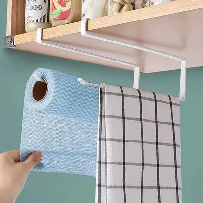 Paper Roll Holder Towel Rack Hanging Shelf Bathroom Storage Toilet Rack Home Kitchen Tissue Accessoriy Wall Stand Hanger