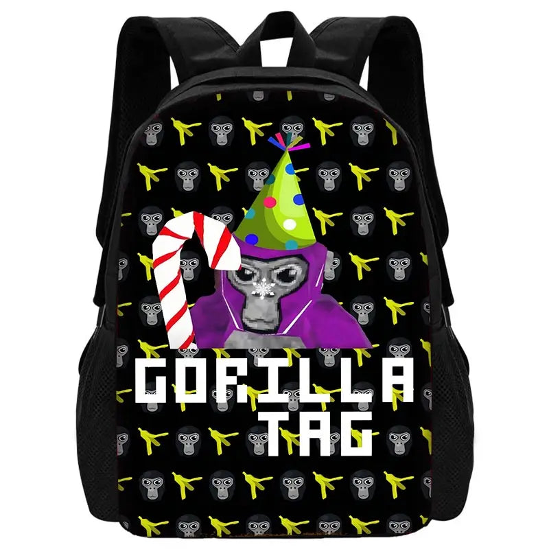 Novelty Cool Gorilla tag Child School Backpack With Shoulder Bag Pencil Bags School Bags for Boys Girls Best Gift