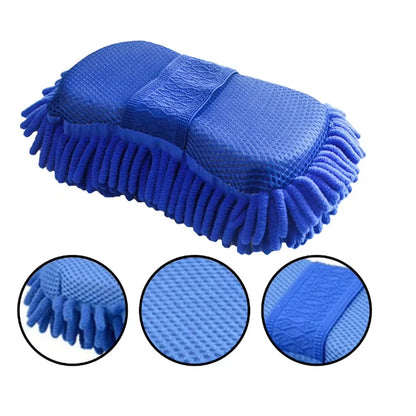 Car Wash Microfiber Chenille Car Wash Sponge Care Washing Brush Pad Washing Towel Auto Gloves Styling Accessories Gadget