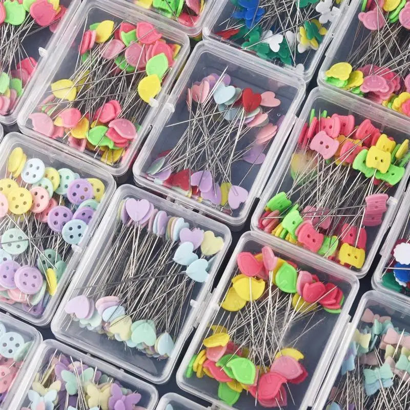 New Dressmaking Pins Embroidery Patchwork Tools Fixed Pin Button Pin Patchwork Pin For Sewing Positioning And DIY 50pcs/100pcs