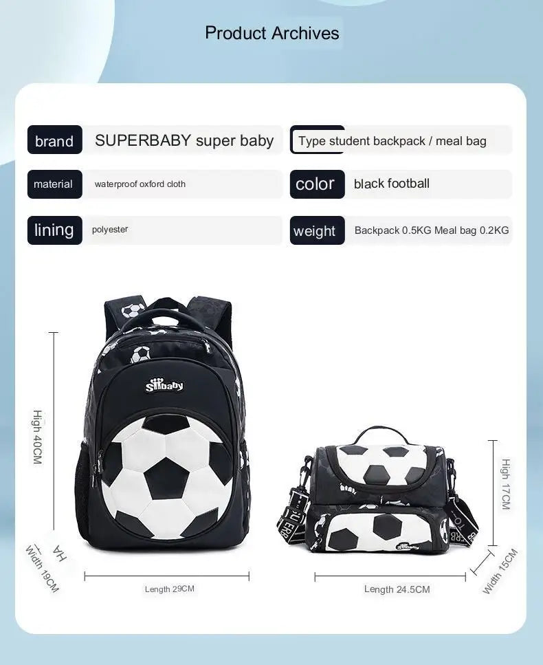 Football backpack for children schoolbag anime backpack travel school bags for teenage boy mochila escolar infantil menino