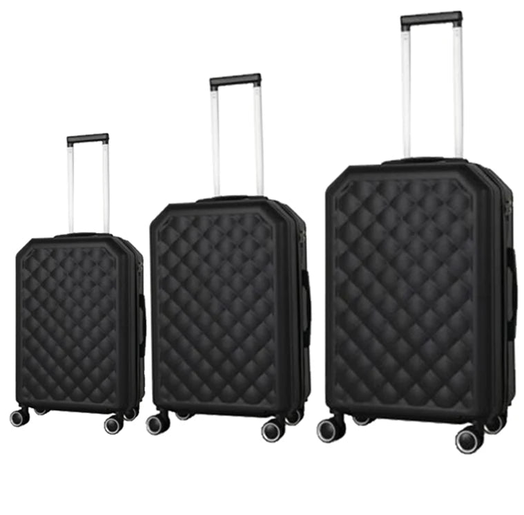 3 Pieces Luggage Set Softside Travel Suitcase with Spinner Wheels, 20+24+28in Lightweight Suitecase Set