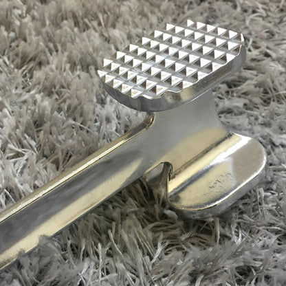 Meat Tenderizer Hammer 19cm Household Aluminum Alloy Steak Metal Mallet Kitchen Tool Heavy Duty Durable Double-Sided Tenderizer