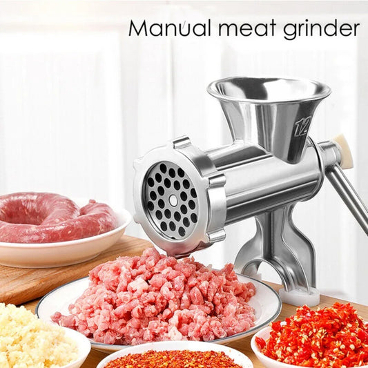 Adjustable Heavy Duty Meat Mincer Grinder Hand Operated Manual Kitchen Noodles Grinder Sausage Filler Fruit Beef Pasta Maker