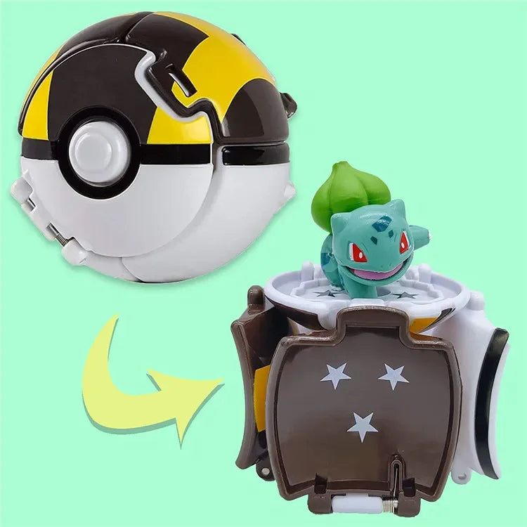 Pokemon Elf Ball Pokeball Anime Figure Cartoons Pikachu Charizard Piplup Kyogre Pocket Monster Pet Anime Action Model Toy Gifts