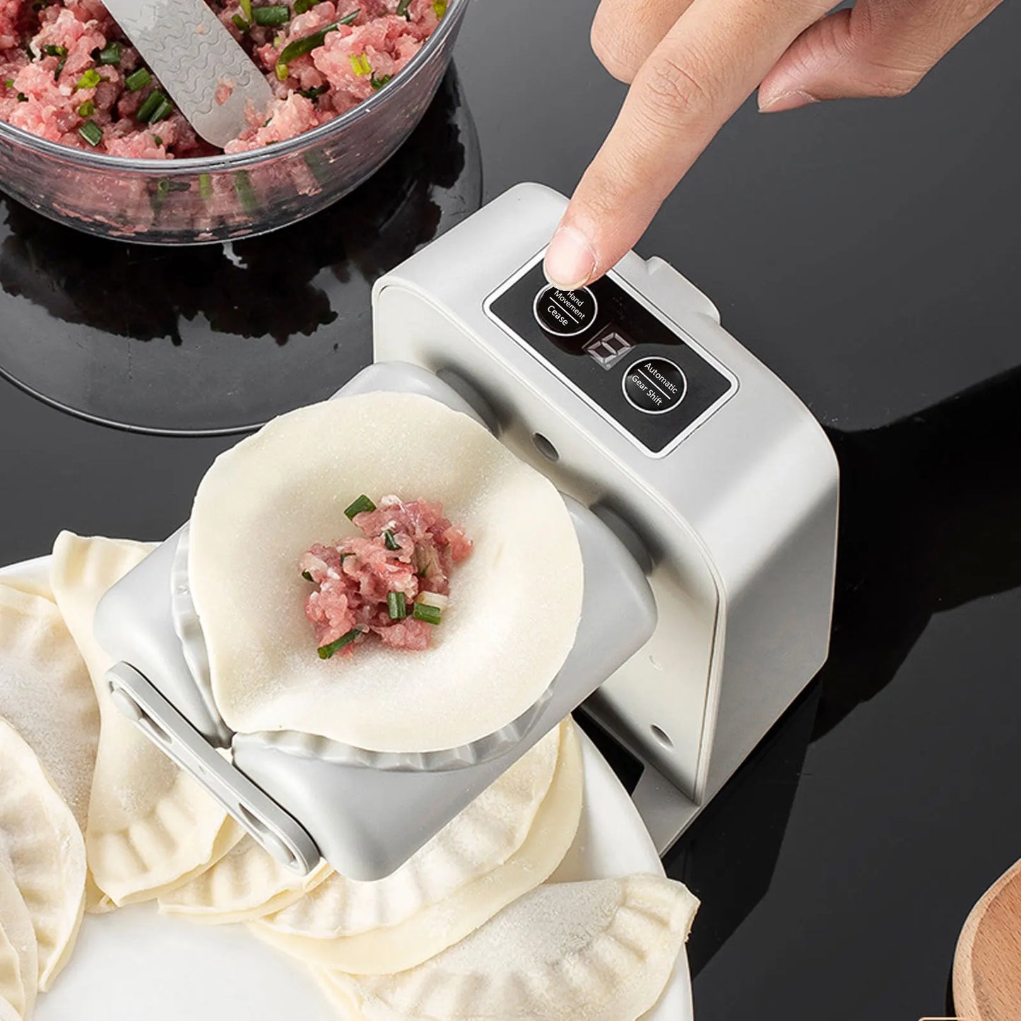 Automatic Electric Dumpling Maker Artifact DIY Machine Mould Pressing Dumpling Skin Manual Mould Rechargeable Kitchen Gadget