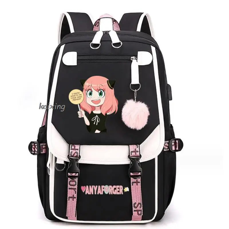 Hot Anime Spy X Family Backpack Teenage Girls Laptop Rucksack Student Shoulder School Bag Schoolbag Academy Bagpack Mochilas