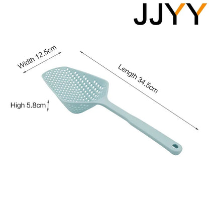 Large Colander Kitchen Large Noodle Spoon Long Handle Spoon High Temperature Non-stick Pan Colanders Strainers Kitchen Utensils