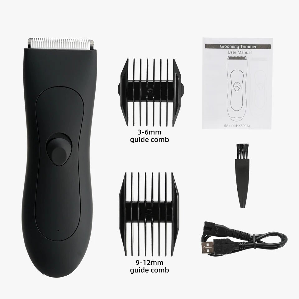 Mens Body Hair Trimmer for Men Balls Women Lady Shaver Hair Removal Bikini Trimmer Groin & Body Shaver Groomer  Arm Beard Razor