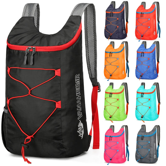 10L Foldable Portable Backpack Splashproof Folding Mountaineering Bag Ultralight Travel Daypack Bag Sports Daypack for Men Women