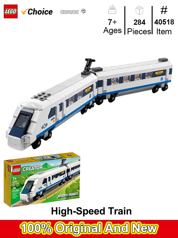 Lego-40518 Creator High-Speed Train 2, connected carriage, which is a driver's compartment and has a sloping front