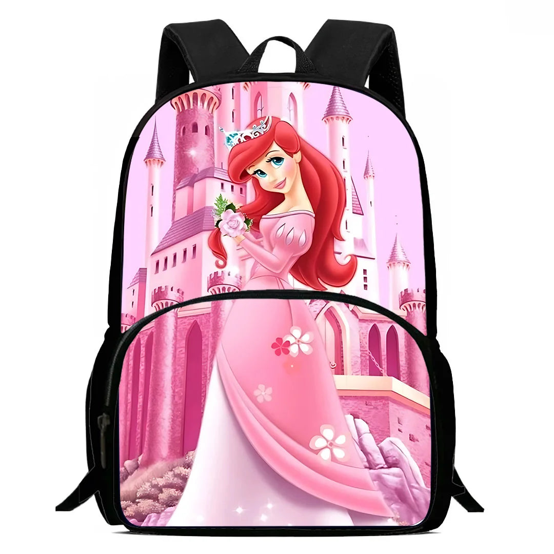 3Pcs Set Cute Princess Ariel Child Backpacks Shoulder Bag Pencil Case Pupil Large Capacity School Bags for Boys Girls Best Gift