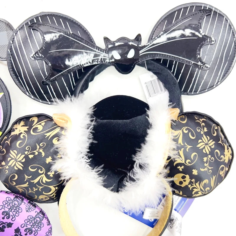 Black Bat Micey Mouse Ears Headband Masquerade Princess Decoration Cosplay Costume Holiday Birthday Party Gift Girls/Adults