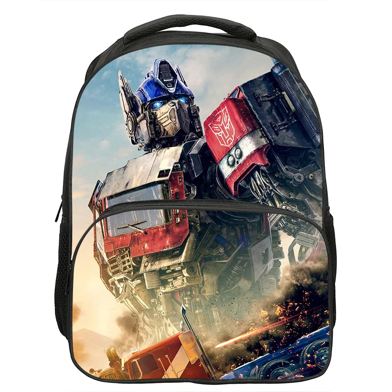 T-Transformers Popular Movies Child School Backpack 3pcs Set Shoulder Bags Pencil Case Book Bags for Boys Girls Best Gift