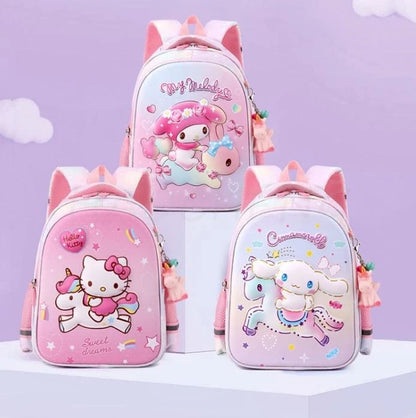 Lovely Kuromi Melody New Backpack For Girls Hello Kitty Princess School Bags Kids Satchels Kindergarten Bookbag Mochila Infantil