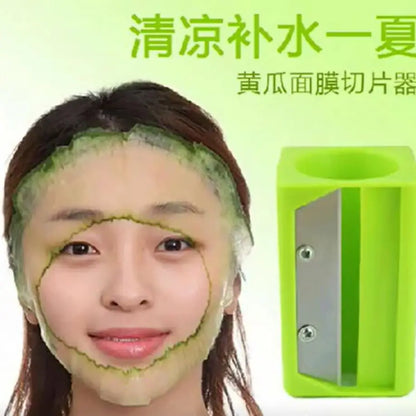 Cucumber Peeler Facial Mask Beauty  Sharpener Cucumber Slicer Thinned Hand Rotating Cucumber Facial Mask Knife Kitchen Gadget