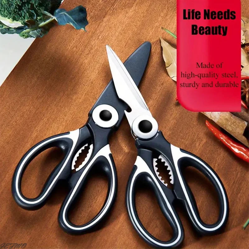 Multifunctional Stainless Steel Kitchen Tools For Cutting Vegetables Meat Fish Food Scissors Kitchen Multi-purpose Tools