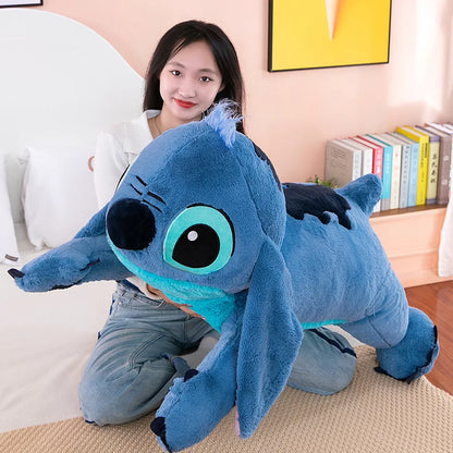 Puppy Stitch Doll Blue Stitch Plush Long Pillow Toys Girl Sleeping Leg Clamping Plushies Doll Children's Birthday Pillow Gift