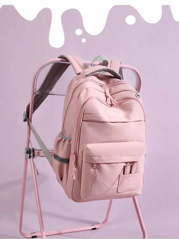 elementary school student girl bag cute school backpack children pink bookbag primary school satchel kid large capacity backpack