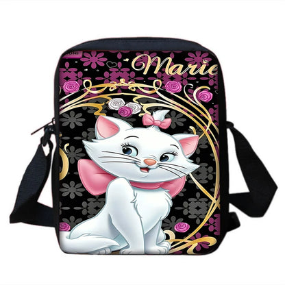 3Pcs Set  Disneys Marie Cat Child Backpacks Shoulder Bag Pencil Case Pupil Large Capacity School Bags for Boys Girls Best Gift