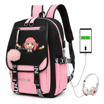 Hot Anime Spy X Family Backpack Teenage Girls Laptop Rucksack Student Shoulder School Bag Schoolbag Academy Bagpack Mochilas