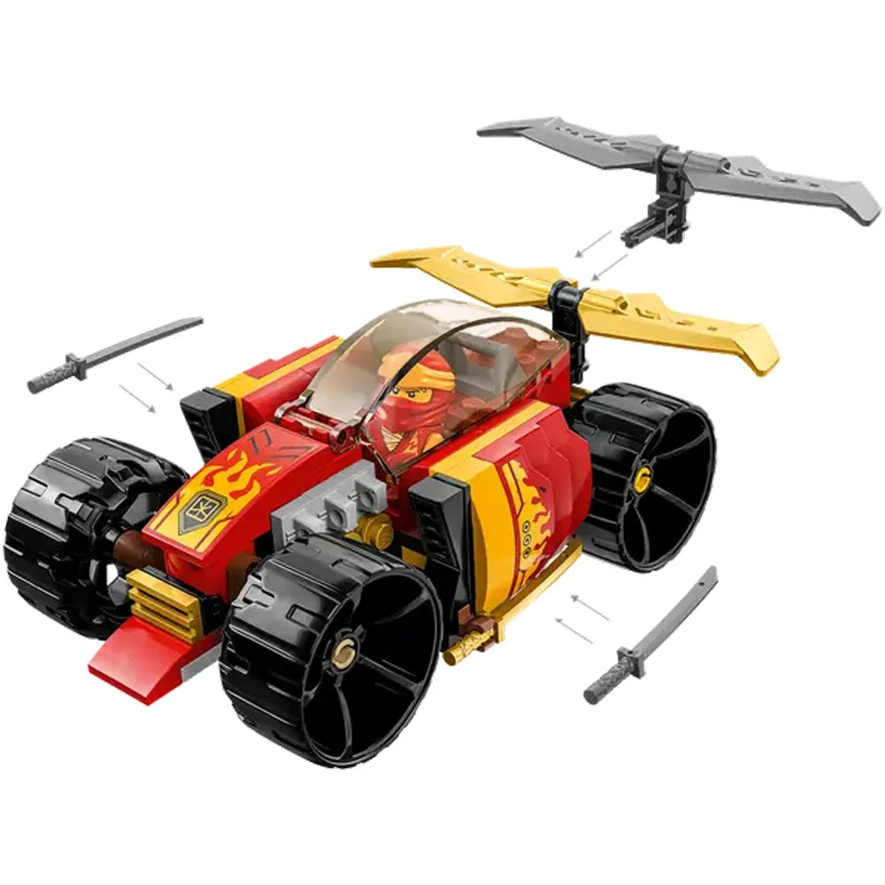 LEGO NINJAGO Kai's Ninja Race Car EVO 71780, 20in1 Racing Car Building Toy Set