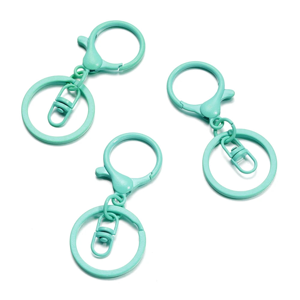 5pcs/lot Key Ring 30mm Keychain Long 70mm Lobster Clasp Key Hook Keyrings For Jewelry Making Finding DIY Key Chains Accessories