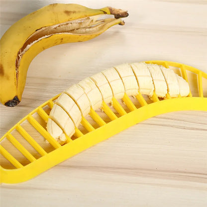 Kitchen Gadgets Plastic Banana Slicer Cutter Fruit Vegetable Tools Salad Maker  Chopper    Cooking Cut