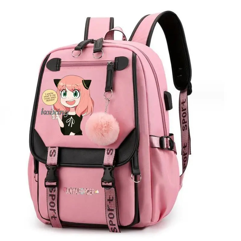 Hot Anime Spy X Family Backpack Teenage Girls Laptop Rucksack Student Shoulder School Bag Schoolbag Academy Bagpack Mochilas