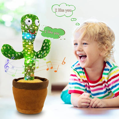 Dancing Talking Cactus Toy for Baby Toddler Boys Girls Gifts Singing Mimicking Cactus Toy Recording Repeating Cactus Baby Toy