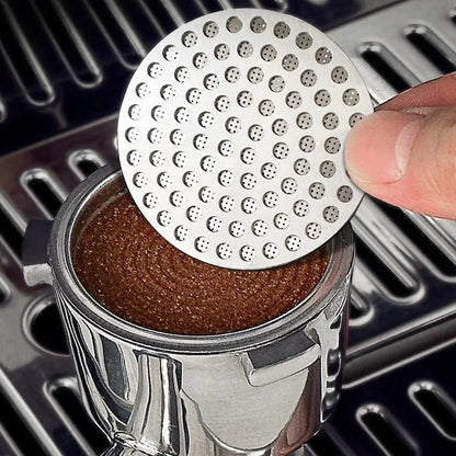 51/53/58mm Reusable Coffee Puck Screen 304 Stainless steel Double Layer Coffee Filter Fine Mesh Professional Espresso Accessory