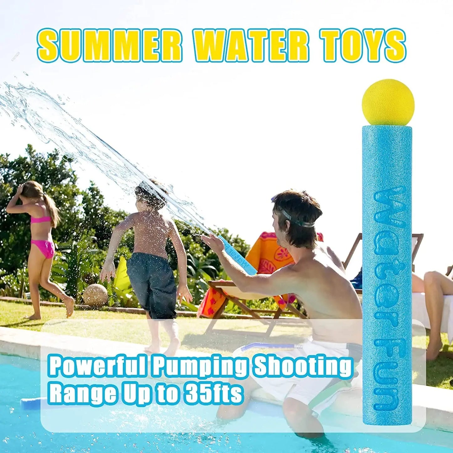 10 Packs Water Gun for Kids Summer Foam Watergun Toys Water Squirter Soaker Blaster Outdoor Swimming Pool Beach Games Toys