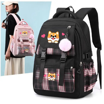 Hot Cute Cat Academy Style School Backpack Children School Bag Girls Daypack Kids Bags Kawaii Waterproof Large Capacity Backpack