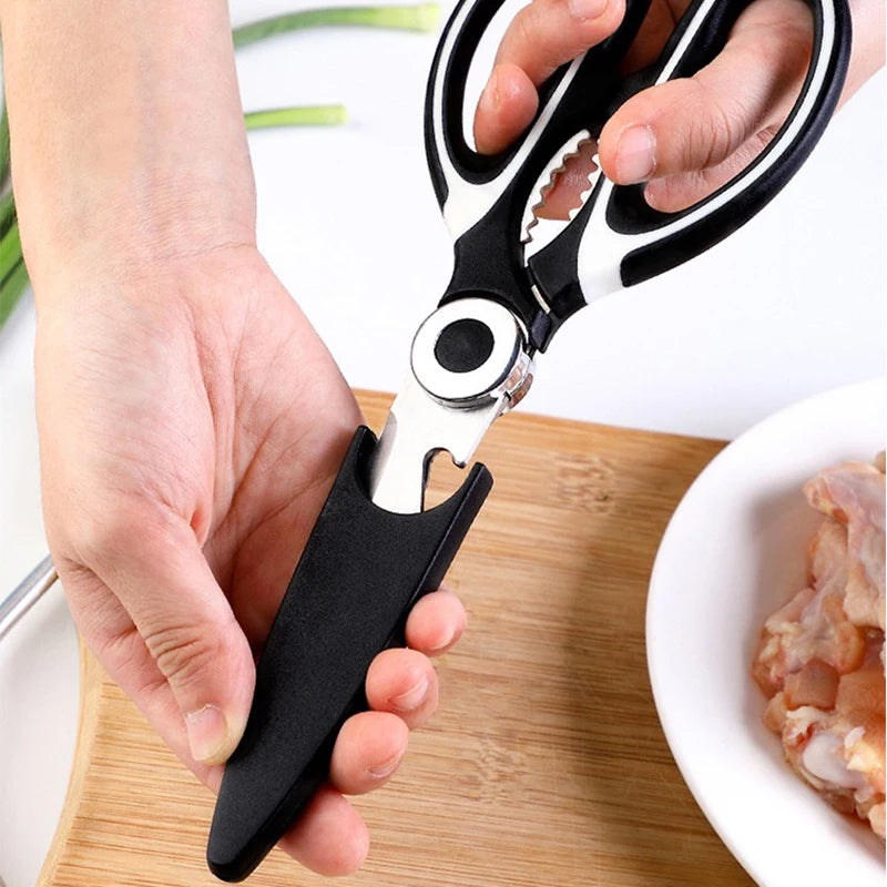 Multifunctional Stainless Steel Kitchen Tools For Cutting Vegetables Meat Fish Food Scissors Kitchen Multi-purpose Tools