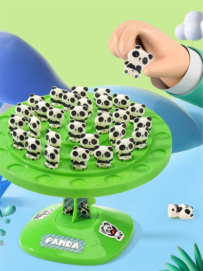 Party Games Kids Two-Player Match Panda Balance Tree Creative Fun Balance Spaceman Puzzle Tabletop Game Interactive Toy for Kids