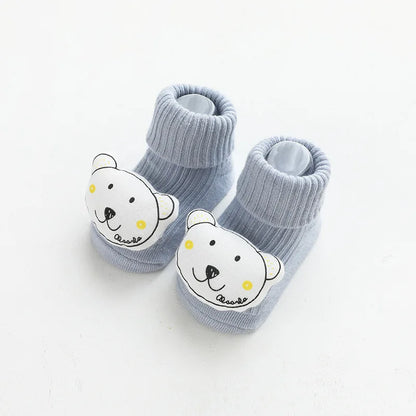 Baby Socks Non-Slip Cotton Cute Cartoon Toddler Newborn Girls Boys Infant Kids Socks