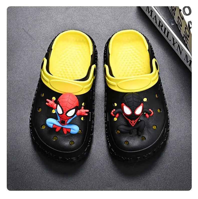 Children's Casual Shoes EVA Sandals Boys Girls' Cartoon Anti Slip Soft Sole Children's Beach White Black Shoes Size 24-44