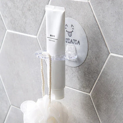 1PC Plastic Toothbrush Holder Toothpaste Storage Rack Shaver Tooth Brush Dispenser Bathroom Organizer Accessories Tools GUANYAO